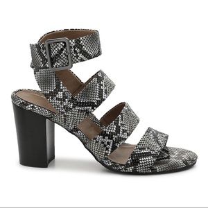 NWT Vionic Blaire Sandal Strappy Heels Snake Print